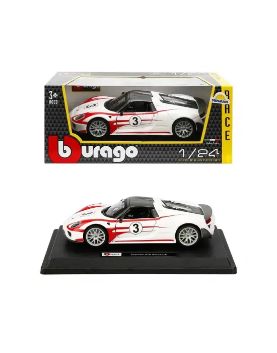 Omarı 1:24 Ölçekli Porsche Spyder Model Araba