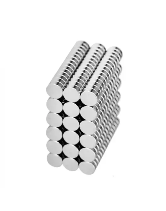 10 Adet 8x3mm Yuvarlak Neodyum Mıknatıs Güçlü Nikel Kaplamalı Kaliteli Dayanıklı Magnet