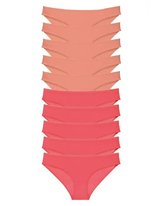 Yumuşak Likralı Kadın Slip Külot Seti