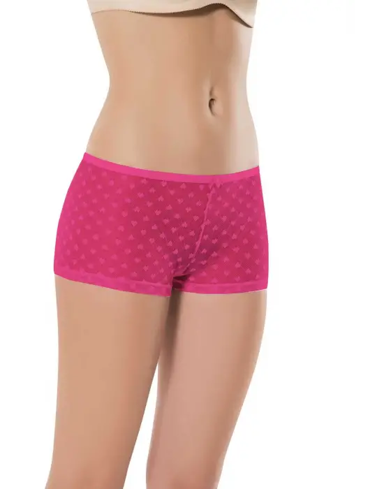 Omarı Şeffaf Tül Dantel Külot Seti