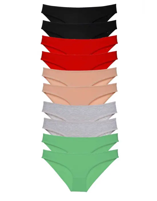 Modern Likralı Kadın Slip Külot Seti