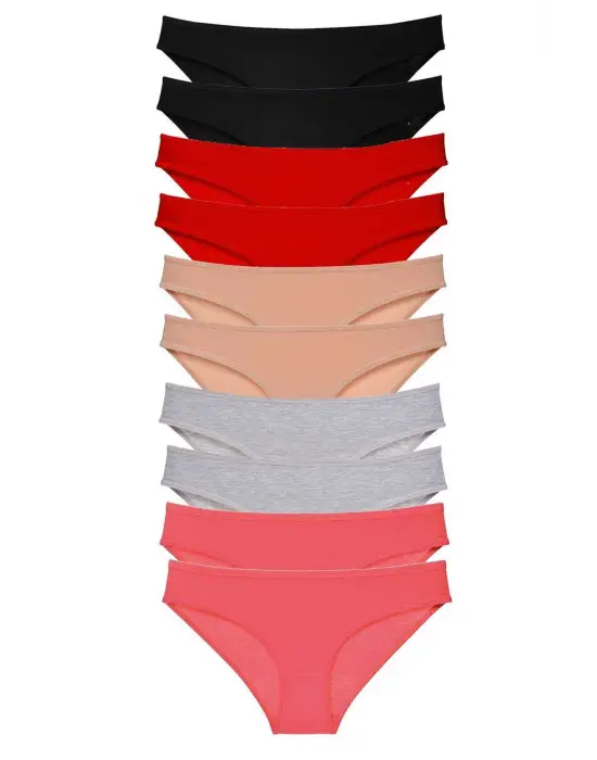 Yüksek Kalite Likralı Kadın Slip Külot Seti