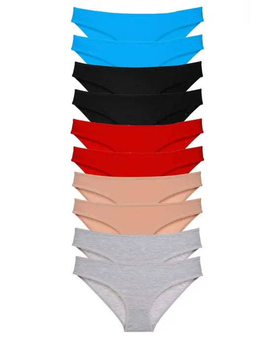 Modern Likralı Kadın Slip Külot Seti