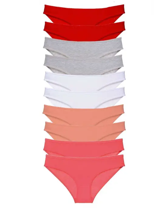 Çarpıcı Likralı Kadın Slip Külot Seti