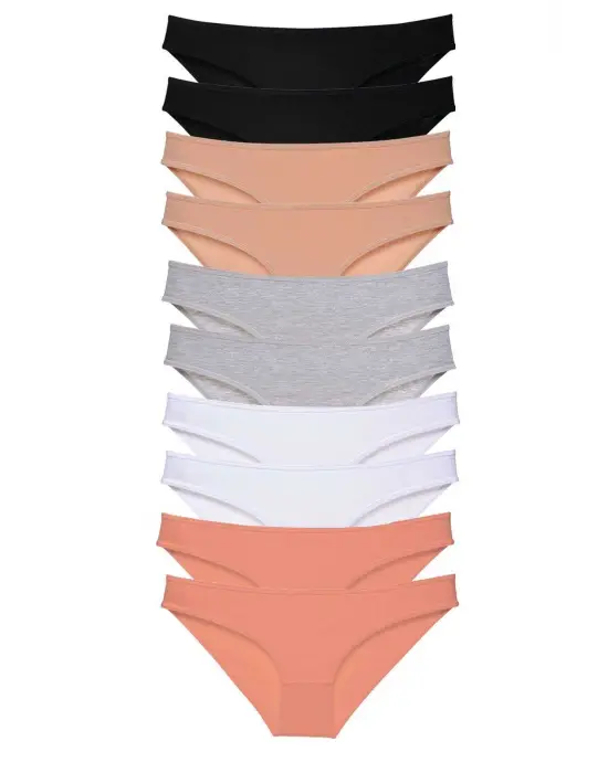 Çarpıcı Likralı Kadın Slip Külot Seti