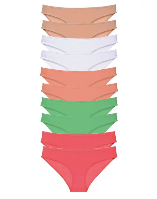 Modern Likralı Kadın Slip Külot Seti