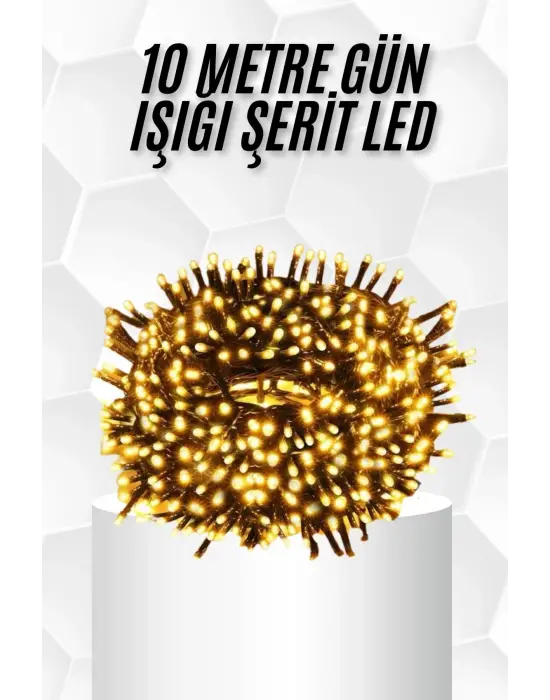10 Metre Led Işık Gün Işığı Her Ortama Uygun Ampüllü