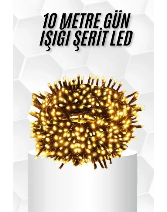 10 Metre Led Işık Gün Işığı Her Ortama Uygun Ampüllü