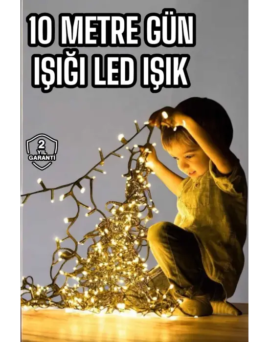10 Metre Led Işık Saçaklı Dekoratif Şerit Led