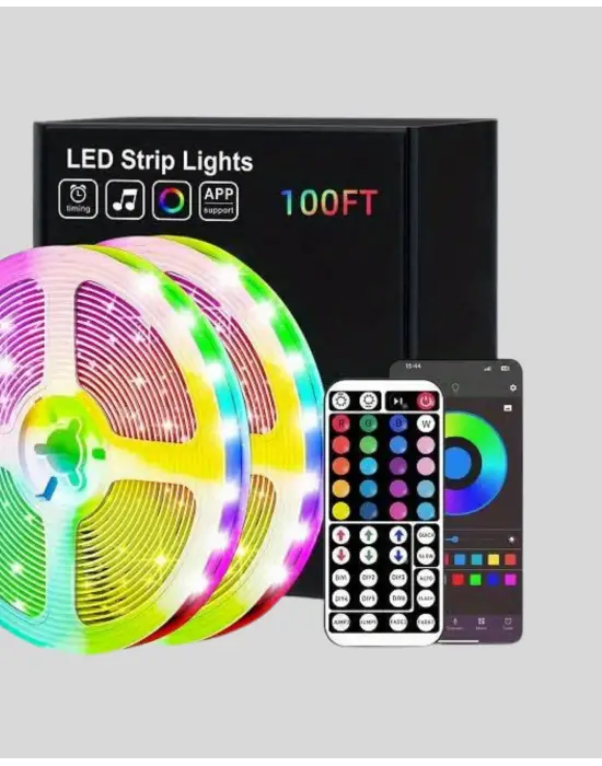 10 Metre Telefon Kontrollü Smart Şerit Led Usb Rgb Kumandalı