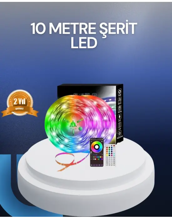 10 Metre Usb Smart Şerit Led Kumandalı Telefon Kontrollü