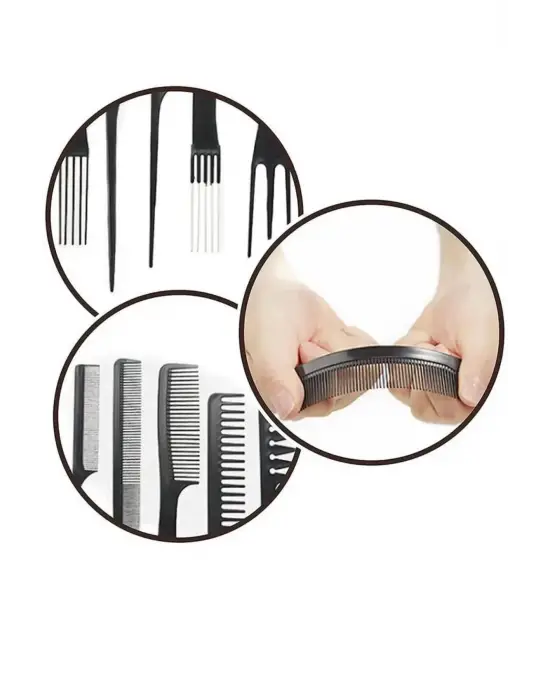 Omarı Profesyonel Kuaför Tarak Seti - Saç Kesim ve Şekillendirme için İdeal