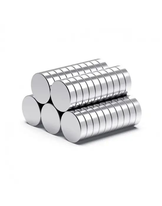 100 Adet 10x1mm Yuvarlak Neodyum Mıknatıs Güçlü Dayanıklı Magnet Nikel Kaplama