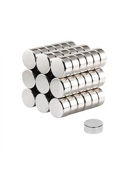 100 Adet 8x3mm Yuvarlak Neodyum Mıknatıs Güçlü Nikel Kaplamalı Kaliteli Dayanıklı Magnet