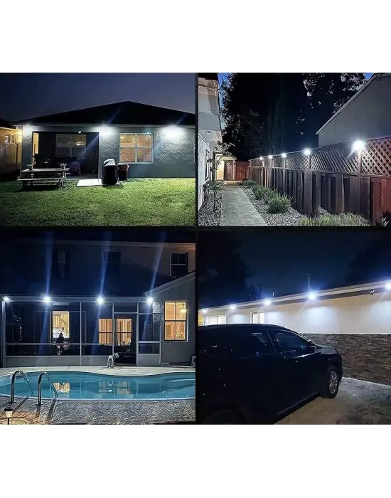 100 Led Dış Mekan Solar Aydınlatma Fotoselli Solar Lamba Hareket Sensörlü