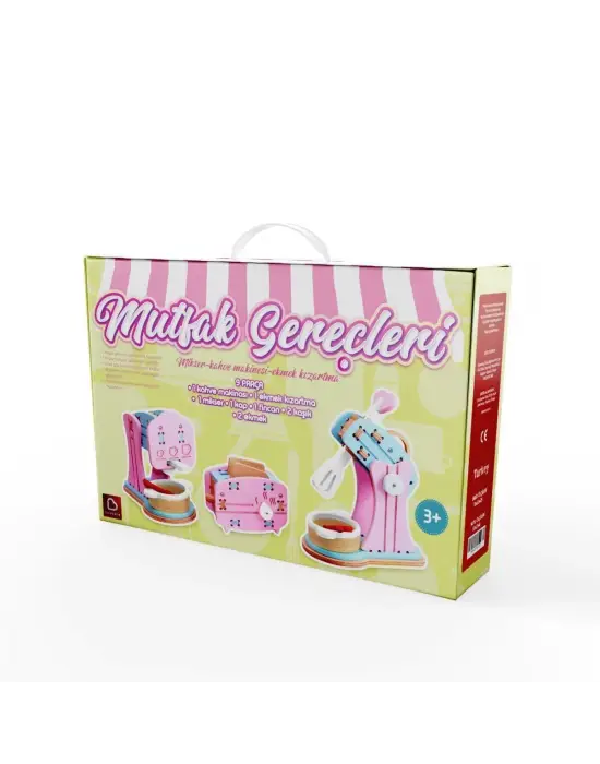 1007 Ahşap Mutfak Gereçleri Seti - Lulubere Oyuncak