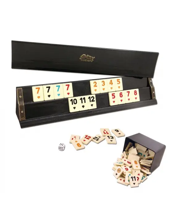 Omarı Parlak Siyah İnci Okey Takımı