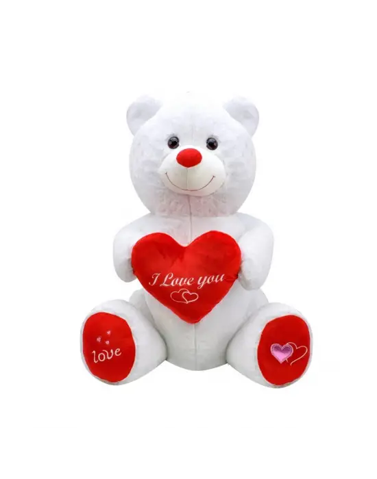 1028B Sevimli Ayı Beyaz 80 cm