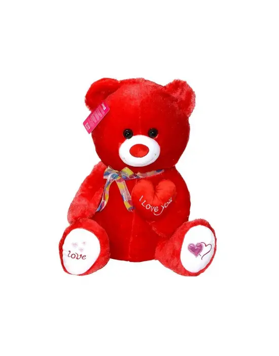 1030KR Selay, Yumoş Ayıcık Kırmızı 47cm