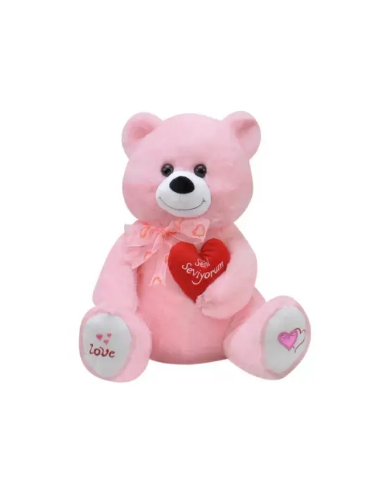 1030P Selay, Yumoş Ayı 50 cm Pembe