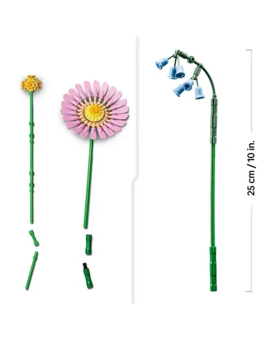 10347 Lego iconic Botanicals Pembe Çiçek Buketi 373 parça +9 yaş