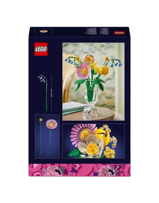 10347 Lego iconic Botanicals Pembe Çiçek Buketi 373 parça +9 yaş