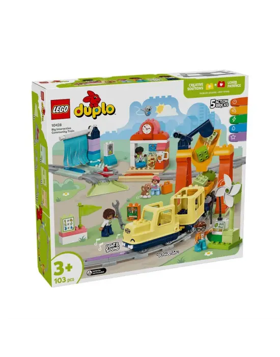 10428 Lego Duplo  Büyük İnteraktif Mahalle Treni 103 parça +3 yaş
