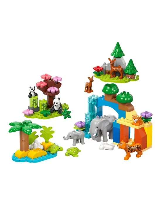 10446 Lego Duplo 3ü1 Arada Vahşi Hayvan Aileleri 92 parça +2aş