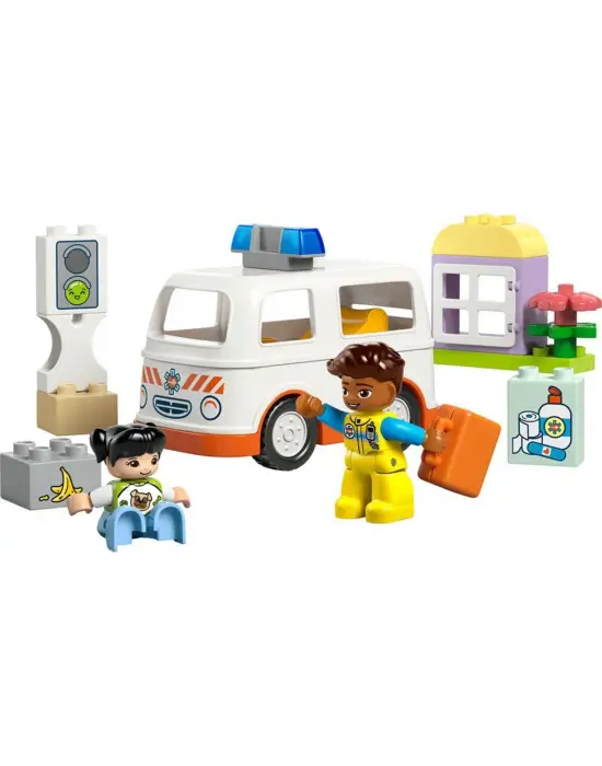 10447 Lego Duplo Ambulans ve Sürücü 19 parça +2 yaş