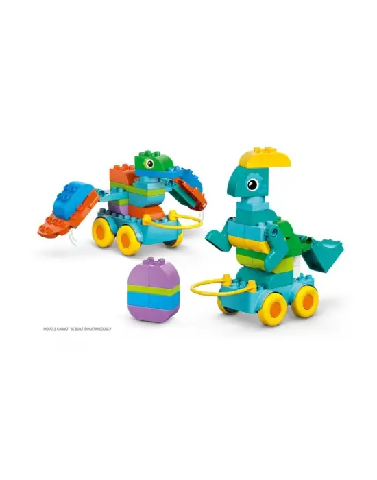 10451 Lego Duplo 3ü1 Arada Tekerlekli Dinozorlar 103 parça +3 yaş