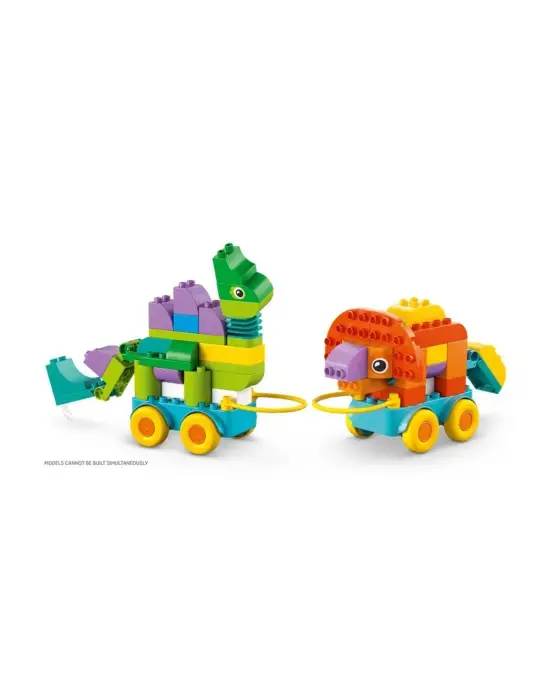 10451 Lego Duplo 3ü1 Arada Tekerlekli Dinozorlar 103 parça +3 yaş