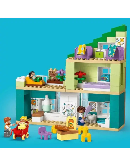10470 Lego Duplo 3ü1 arada Figürlü Modern Aile Evi 166 parça +2 yaş