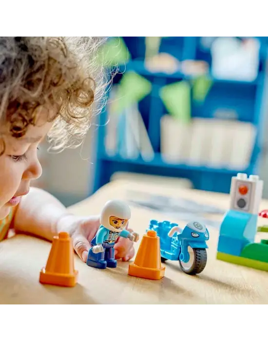 10471 Lego Duplo Mavi Polis Motosikleti 11 parça +2 yaş