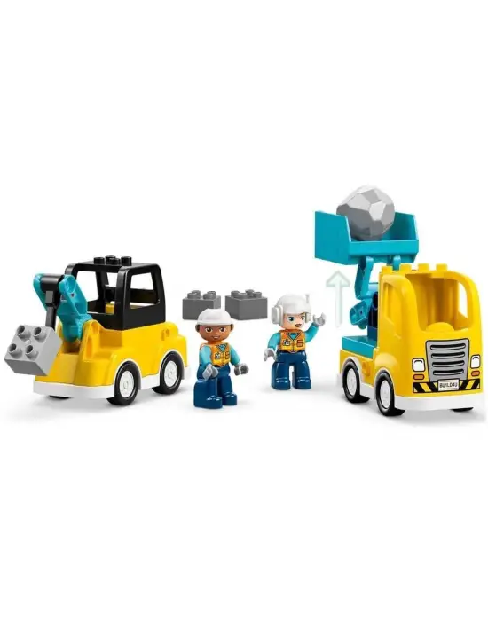 10475 Lego Duplo 3ü1 arada İnşaat Araçları 22 parça +2 yaş