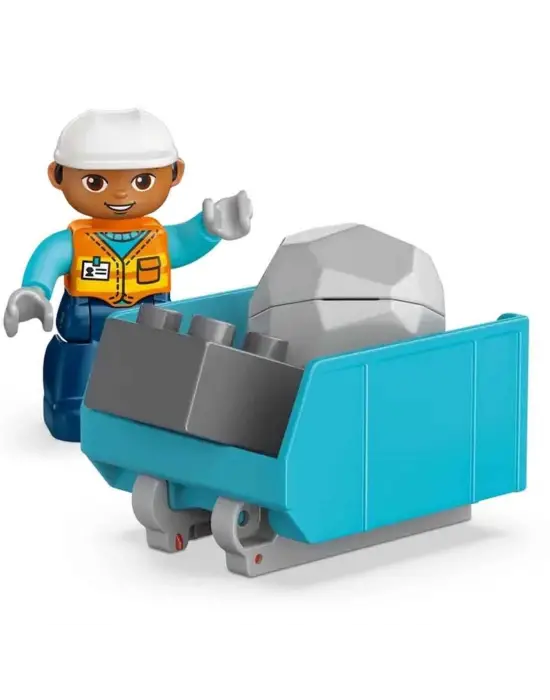 10475 Lego Duplo 3ü1 arada İnşaat Araçları 22 parça +2 yaş