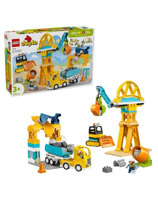 10476 Lego Duplo İnşaat Sahası ve Araçları 84 parça +3 yaş