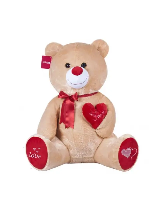 1054K Tıkıl Ayı Kahverengi 70 cm-Selay Oyuncak