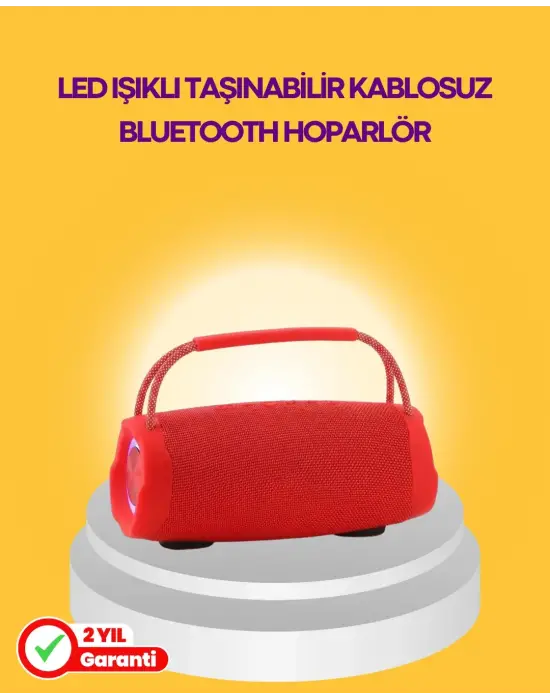 10w Güçlü Stereo Ses Sunan Ipx6 Bluetooth Hoparlör