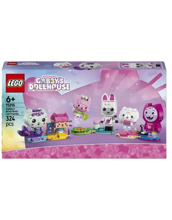 11215 Lego Gabbynin Brick-Built Kedi Arkadaşları 324 parça +6 yaş