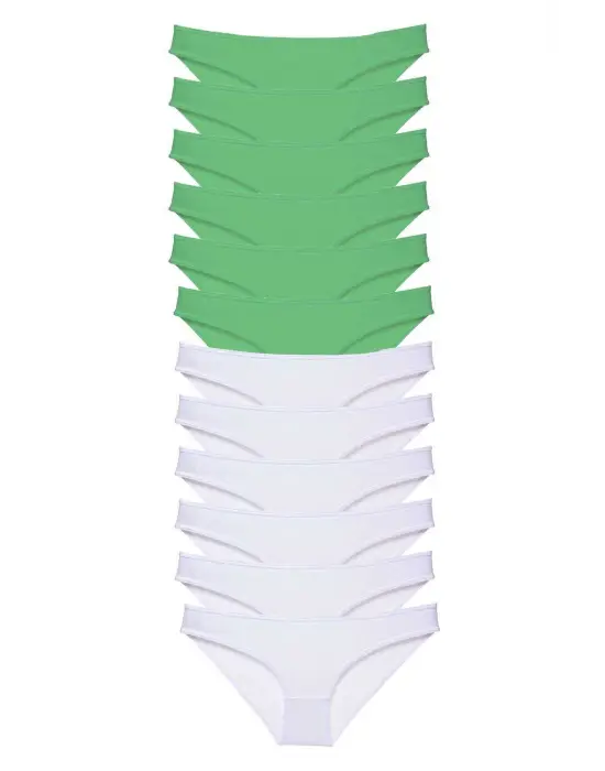 Modern Likralı Kadın Slip Külot Seti