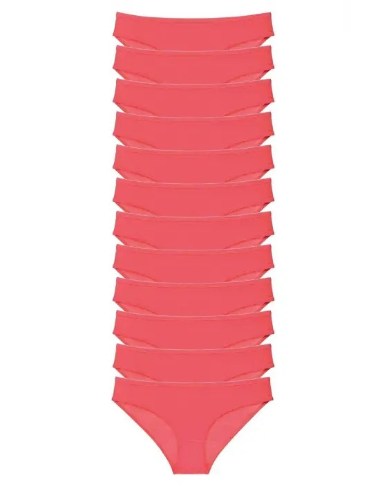 Çarpıcı Likralı Kadın Slip Külot Seti