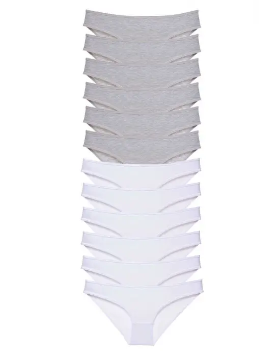 Zarif Likralı Kadın Slip Külot Seti