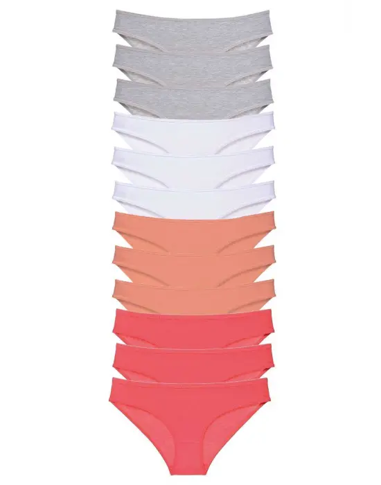 Çekici Likralı Kadın Slip Külot Seti