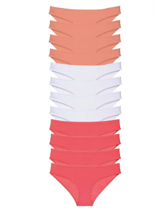 Etkileyici Likralı Kadın Slip Külot Seti