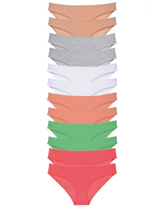 Trend Likralı Kadın Slip Külot Set