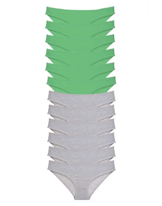 Çekici Likralı Kadın Slip Külot Seti