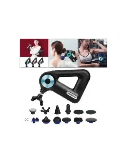 12 Başlıklı Profesyonel Masaj Sı Sporcu Masaj Aleti Seti  6 Hızlı Şarjlı Masaj