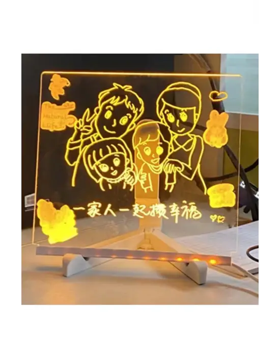 12 Inc Led Işıklı Çizim Tahtası Ayarlanabilir Stant Ve Kalemleri İle