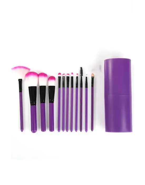 12 Parça Profesyonel Makyaj Fırça Seti