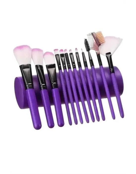 12 Parça Profesyonel Makyaj Fırça Seti